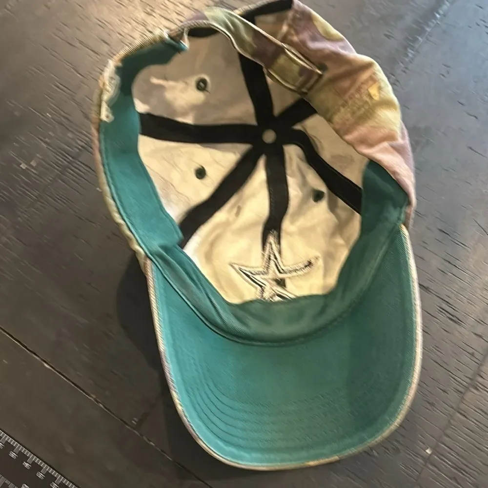 Vintage Houston Astros Star Camouflage Camo No Tag Adjustable Cap Hat​
